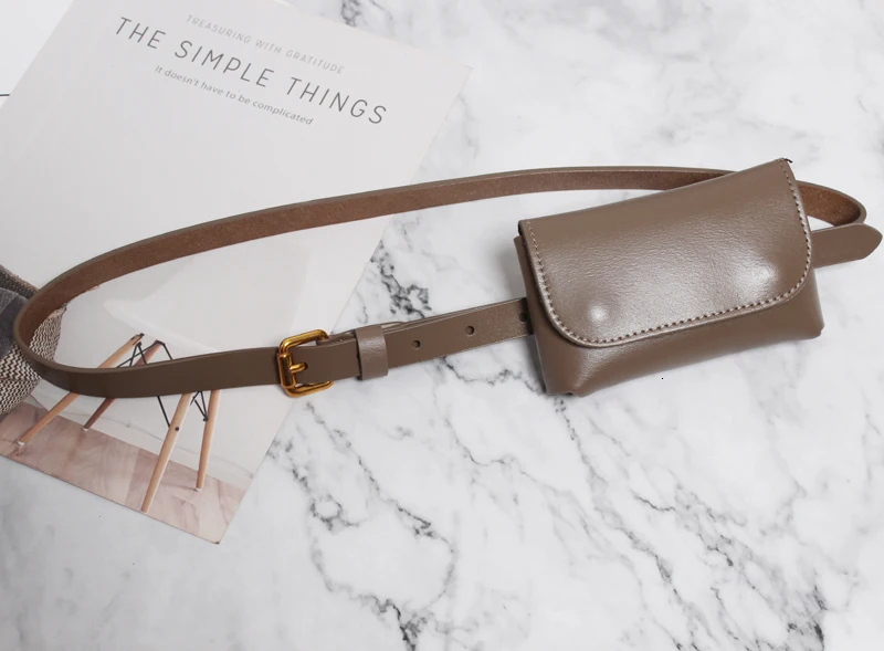 [EAM] разноцветная длинная мини-сумка из искусственной кожи с черным ремнем, женская новая модная универсальная осенне-зимняя 19A-a289 - Цвет: gray