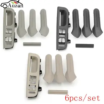 

6pcs/set Car Interior Door Grab Handle Cover Bracket Panel Bezel Multicolor For VW Jetta Golf MK4