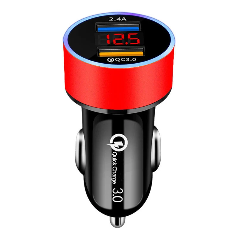 Quick Charge 3.0 Car USB Charger For Xiaomi Mi 11 10 9 T Lite Poco F3 F2 M3 X3 NFC Pro Mobile Phone Charger Type-c USB Cables phone charger Chargers