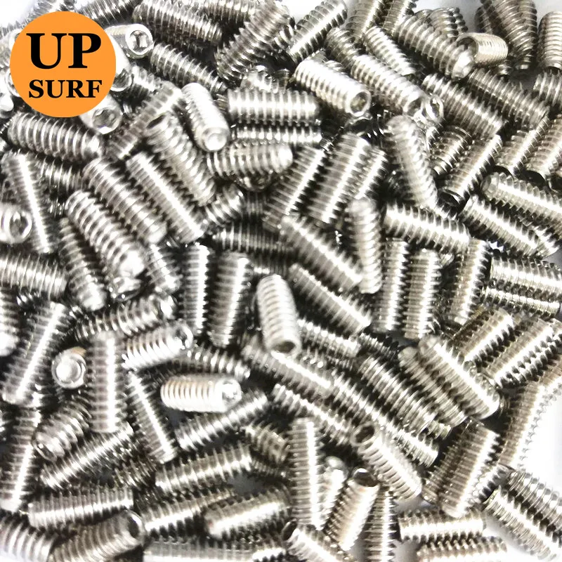 50 PCS 9mm Silver Stainless Steel Surfboard Fin Screws For Water Sports