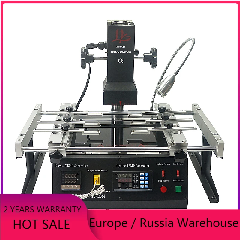 

Solder station 2 zones IR6500 V.2 infrared bga rework machine 2300W soldering