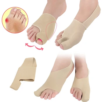 

2pcs 1pair Foot Care Pedicure Tools Bunion Corrector Hallux Valgus Splint Socks Big Toe Separators Thumb Bone Straightener