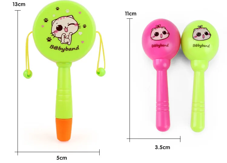 Bay Kai Odd BABY'S погремушка игрушка барабанный класс игрушка(боковой барабан+ Погремушка+ ручной Колокольчик+ бубен+ погремушка 2 шт
