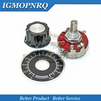 

1 set WTH118 DIY Kit Parts 2W 1A Potentiometer 1K 2.2K 4.7K 10K 22K 47K 100K 470K 1M MF-A03 + WHT118 + 0-100 wth