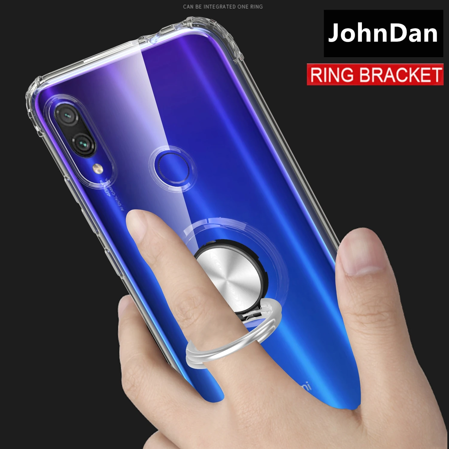 Magnet Ring Case For Xiaomi Redmi Note 7 K20 Pro Transparent Anti Shock Clear Note7 7A KickStand Cases |