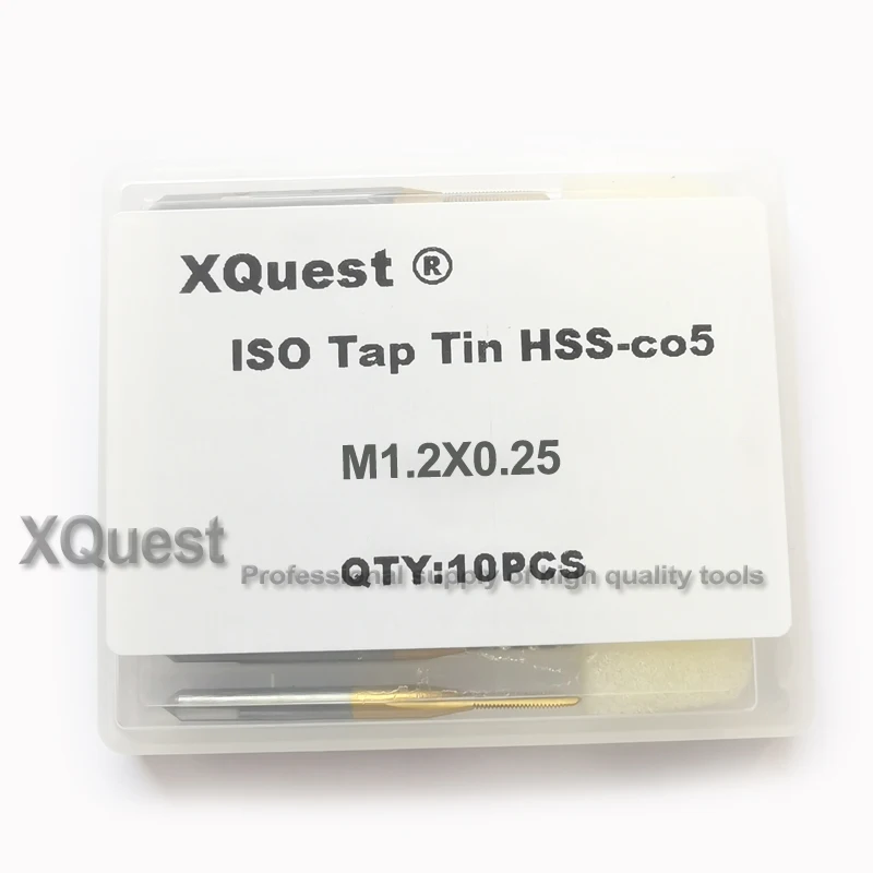 M1.2X0.25 10 шт. Олова Hss-co правая рука метрический винт крановая машина метчики M0.8 M0.9 M1 M1.1 M1.2 M1.3 M1.4 M1.5 M1.6 M1.7 M1.8 M1.9 M2 - Цвет: M1.2X0.25
