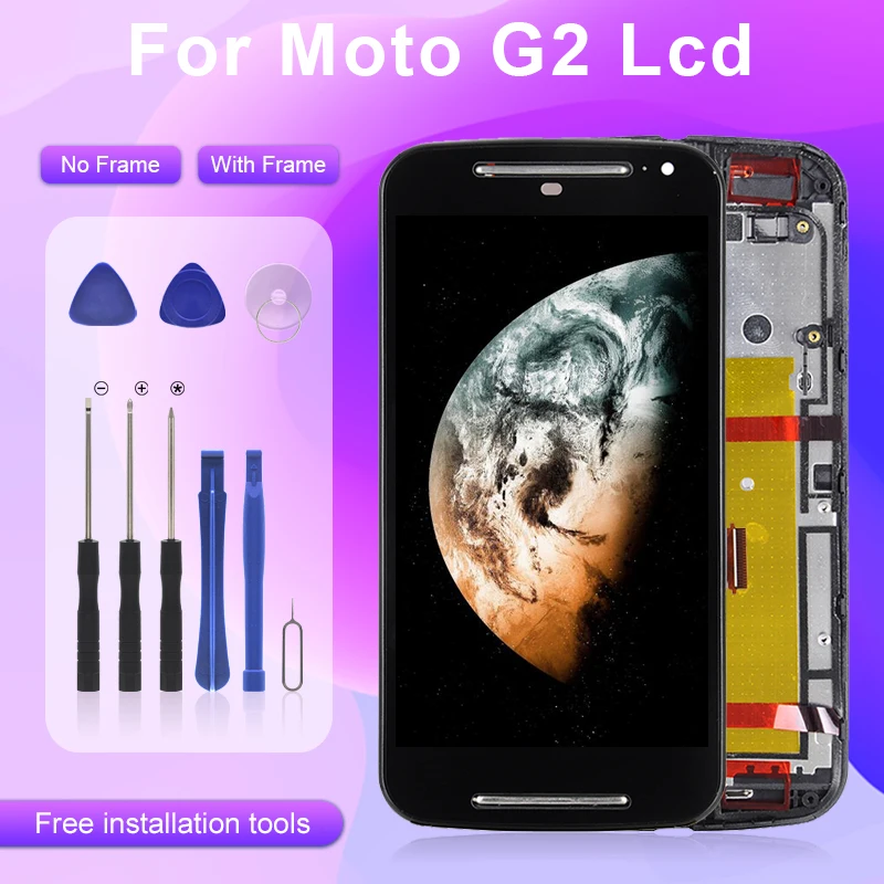 Catteny 5 0 дюймов для MotoRola Moto G2 ЖК-дисплей с сенсорным экраном XT1063 XT1064 XT1068 дигитайзер