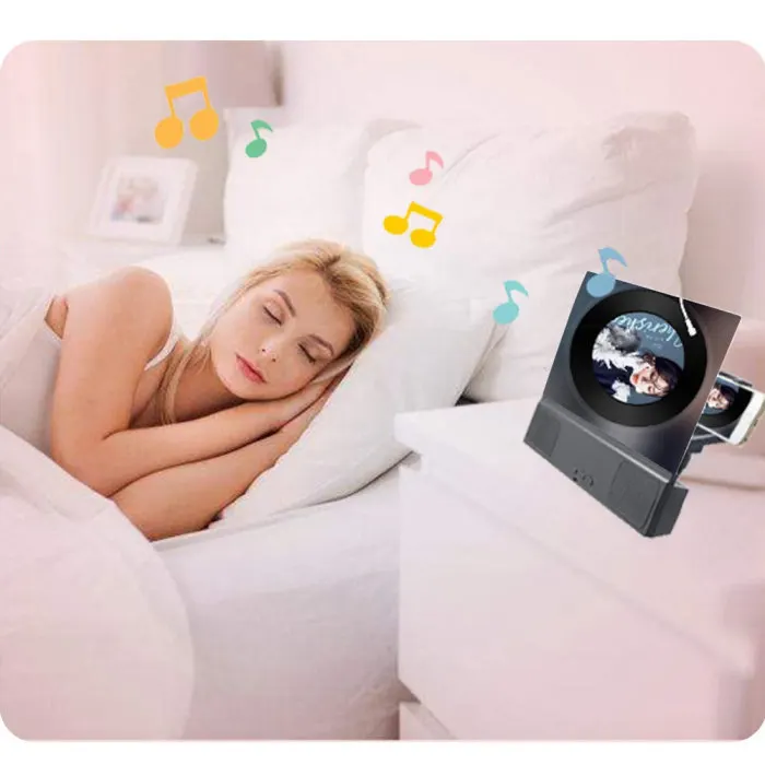 12 дюймов 3D экран Лупа с Bluetooth динамик фильмы усилитель для IOS Android телефонов OUJ99