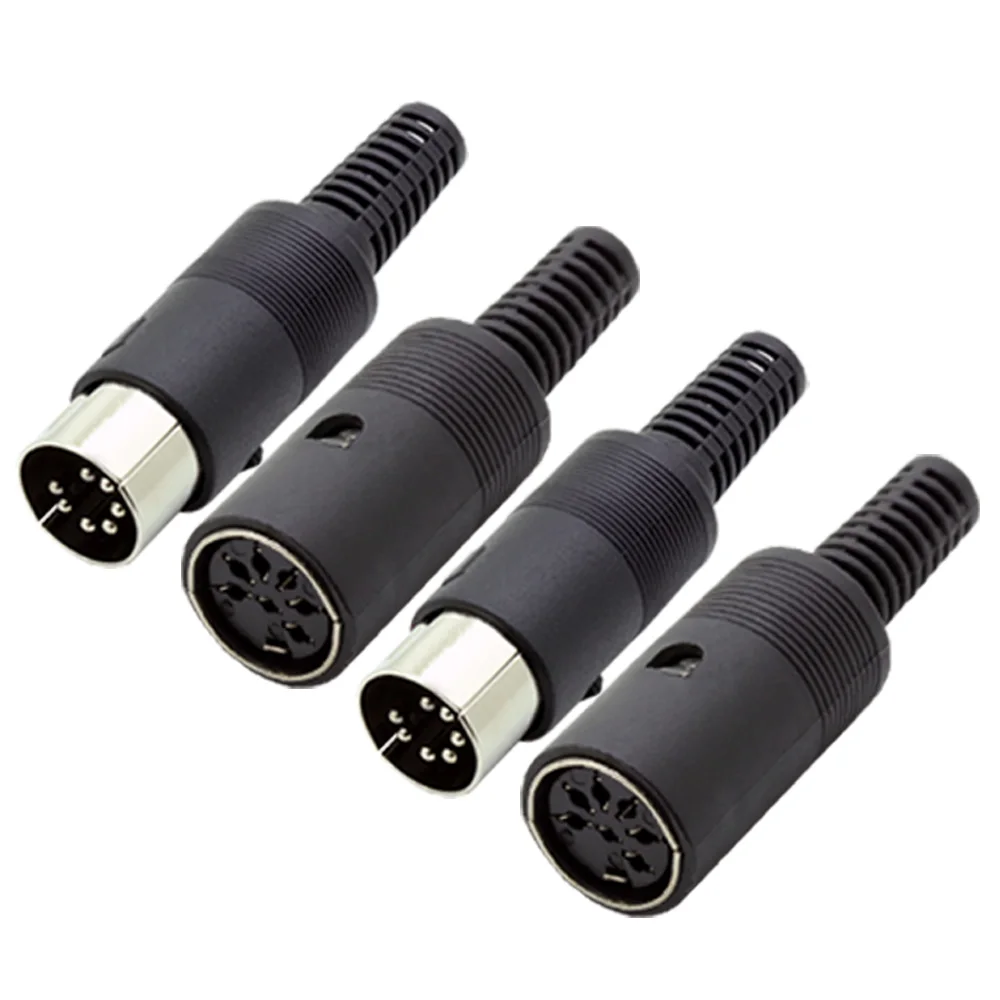 Wire Connector Terminals Wire Connector Electrical Connectors Electrical Connector Connector with Cable Cable Connector 10pcs 3/4/5/6/7/8/13 Pins DIN Connector Male/Female DIN Plug Jack Socket Connector Chassis Cable Mount With Plastic Handle