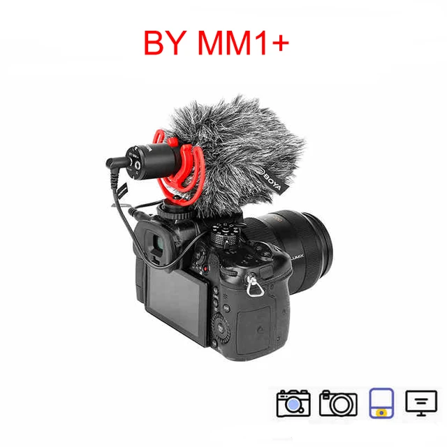 BOYA BY-MM1 Mini Cardioid Microphone Metal Electret Condensor Video Mic  3.5mm Plug for Smartphone Tablet PC DSLR Camera 