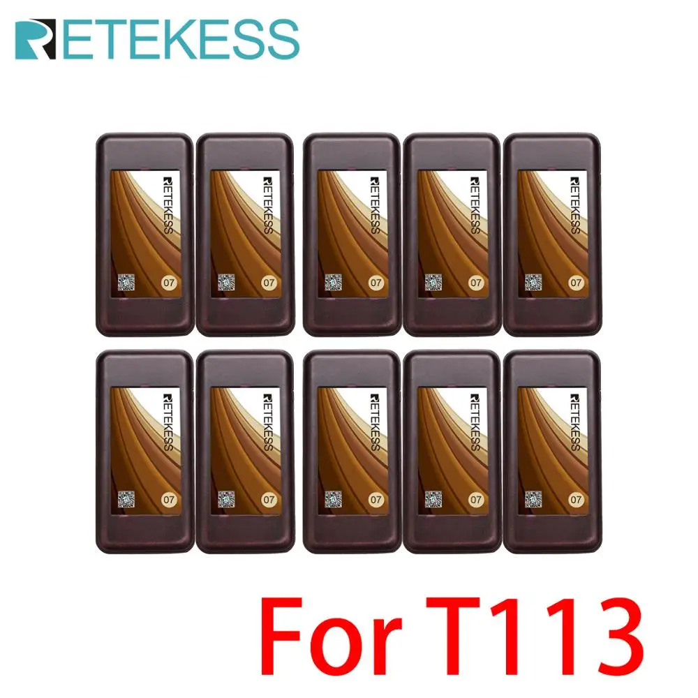10 шт. приемники пейджера для ресторана Retekess T113 беспроводная система вызова