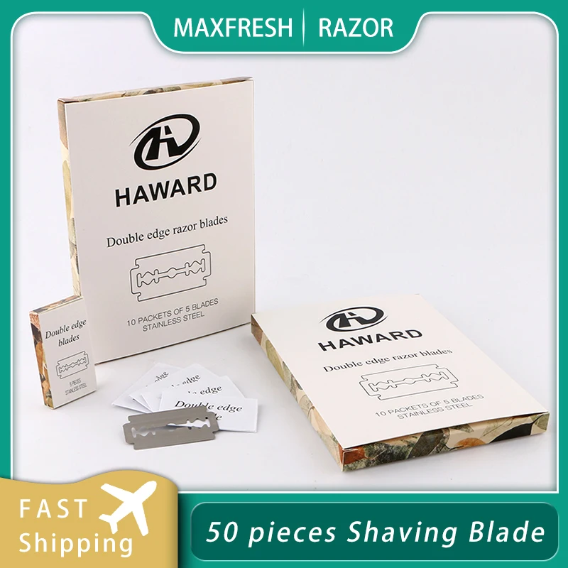

Razor Blades 50 Pieces Imported Double Edge Safety Razor Blade Stainless Steel Shaving Blade For Hair Removal