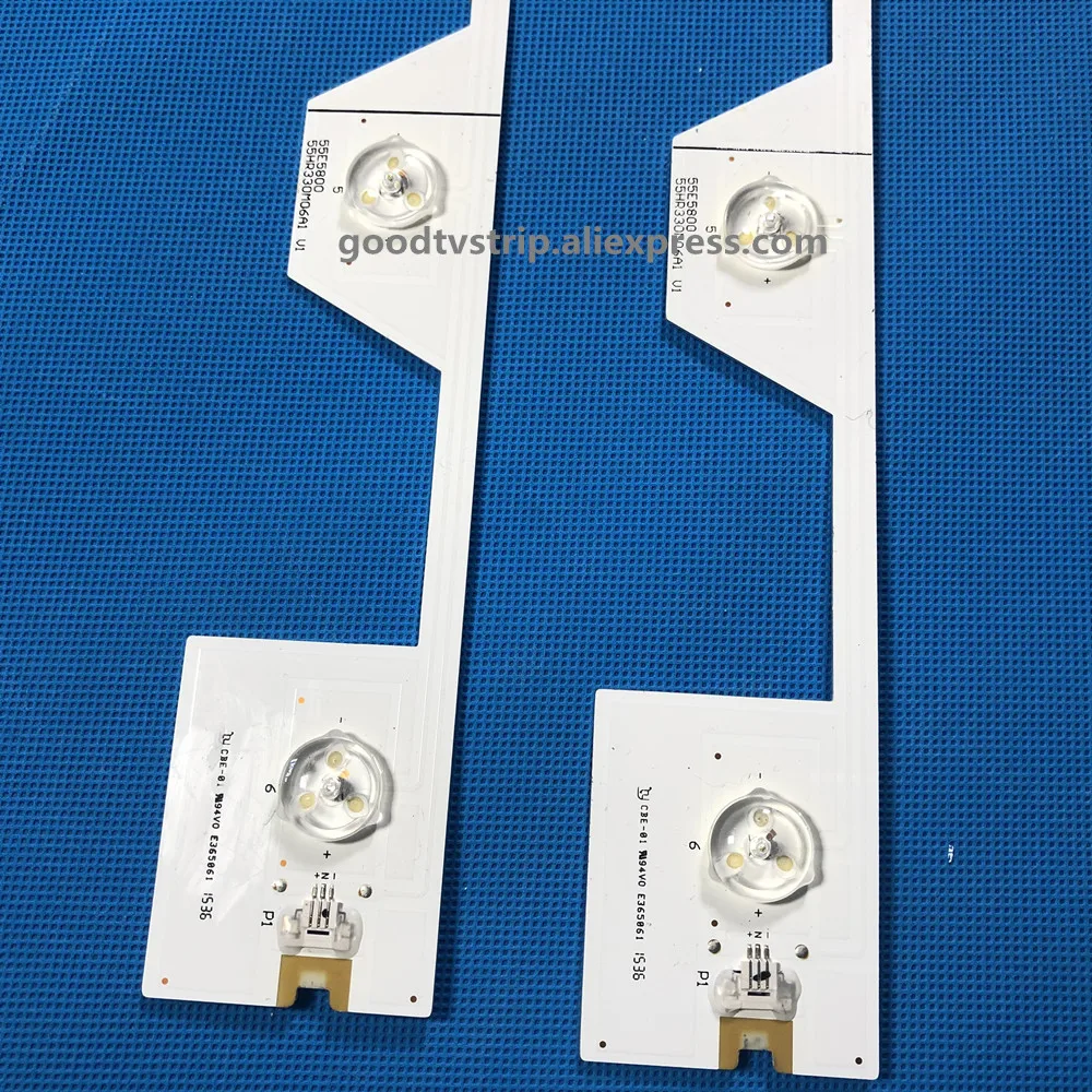 10 шт./лот для TCL D55A561U D55A558U 55U6500C 55U65EBC светильник бар 4C-LB5506-HR1 55E5800 55HR330M06A1 Экран LVU550NDEL