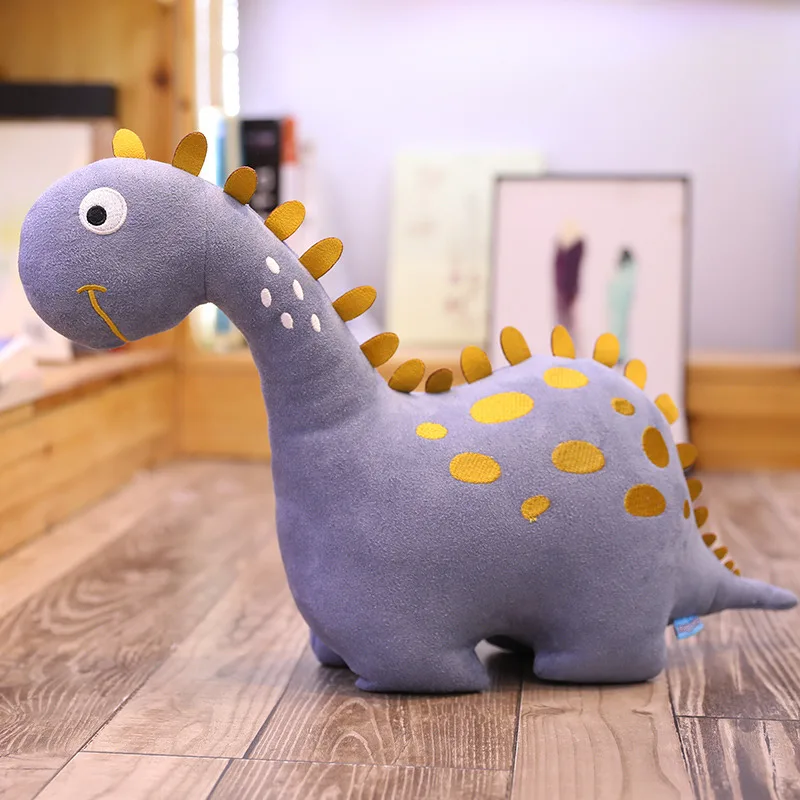 Плюшевые игрушки, динозавр милая маленькая Фигурка динозавра тираннозавр высокое качество мягкая подушка детская подушка для сна подарок для детей - Цвет: grey