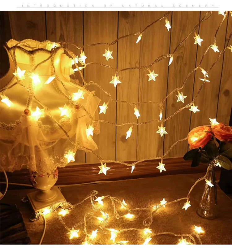 New Year Snowflakes String Light LED Christmas Decor for Home Hanging Garland Christmas Tree Decor Ornament Navidad Xmas Gift christmas tree decoration,christmas lamp decoration