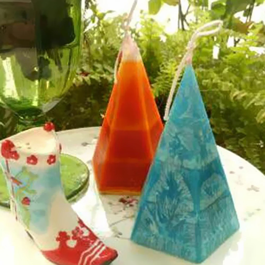 Plastic Pyramid Taper Mold Large Cylinder Candle Making Molds DIY Candle Making Supplies