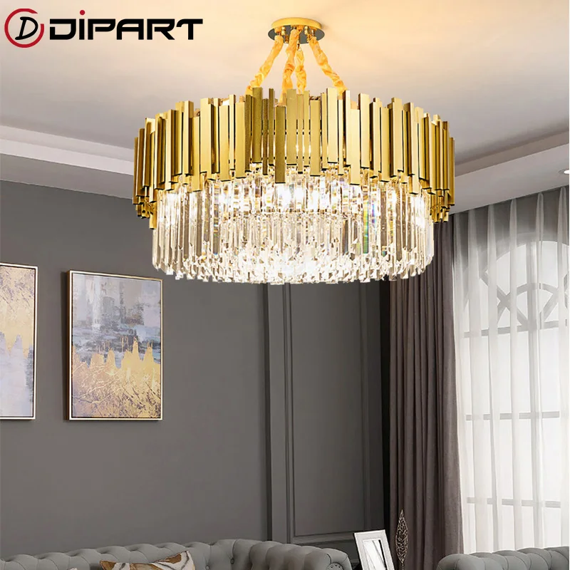 

Modern Luxury LED Crystal Chandeliers Lighting For Living room Loft Hanging Chain Nordic Gold Chandelier Bedroom Lamp люстры