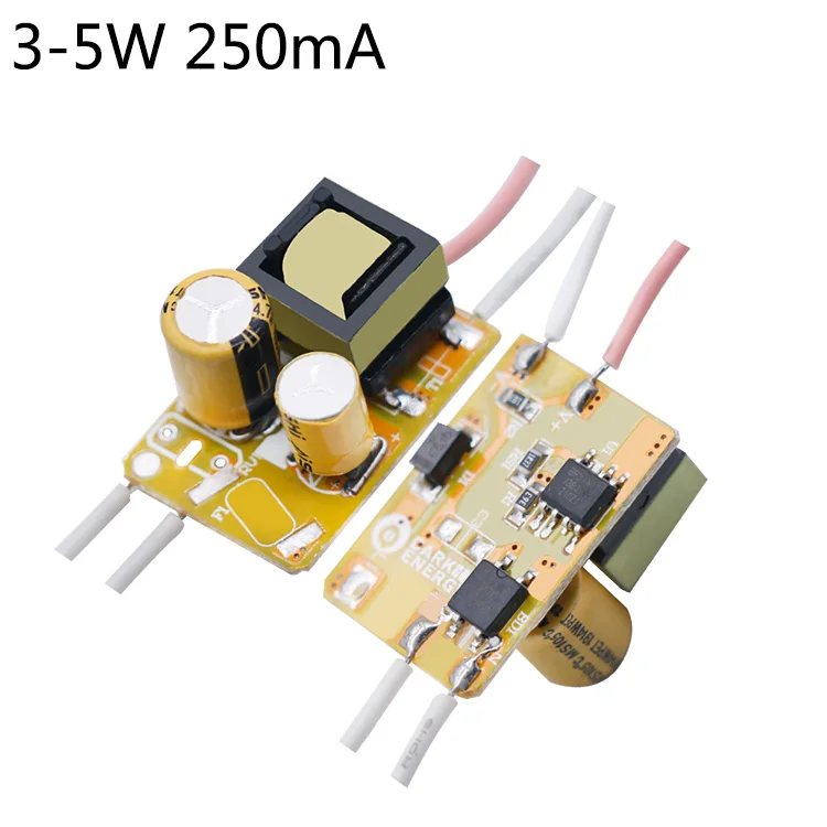 Светодиодный драйвер 1 Вт 2 Вт 3 Вт 4 Вт 5 Вт 250мА DC3-18V умный IC SMD СВЕТОДИОДНЫЙ неизолированный драйвер постоянного тока для лампы светодиодный Диод SMD Мощность