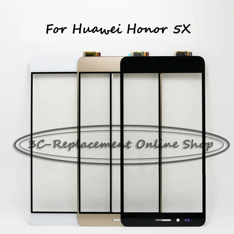 Для huawei Honor 5X KIW-L21 ЖК-дисплей Дисплей+ Сенсорный экран Digitizer+ рамка для huawei GR5 KII-L21 KII-L05 KII-L23 KII-L22 KII-L03 - Цвет: Gold Only Touch