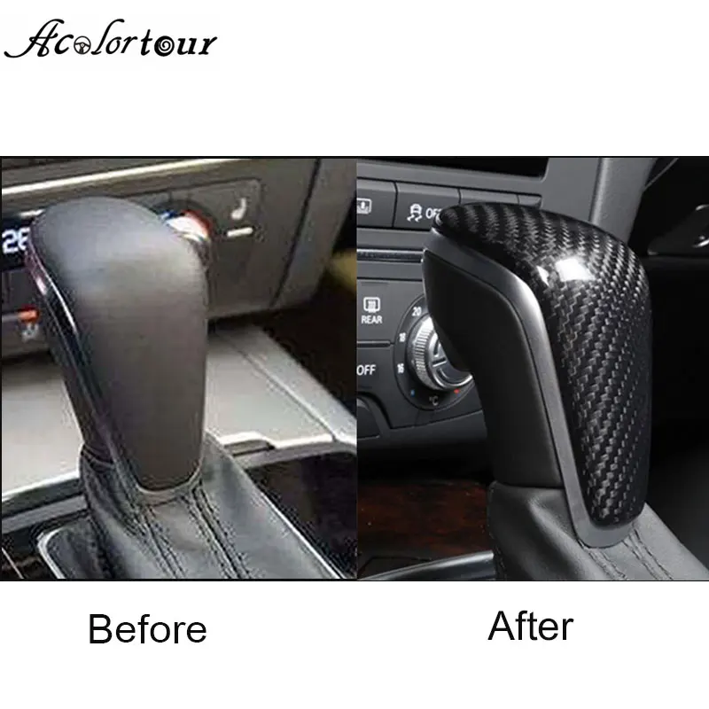 Модификация для Audi A3 8V S3 A4 B8 A5 A6 C7 S6 A7 S7 A8 Q5 Q7 ручка переключения скоростей Ручка переключения передач крышка головки наклейка крышка из углеродного волокна