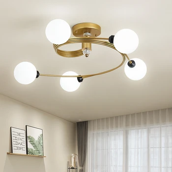 

Gold Body Modern LED Ceiling Light lampara de techo For Living Room Bedroom Home Lustres Plafond Ceiling Lamp Lighting Fixtures