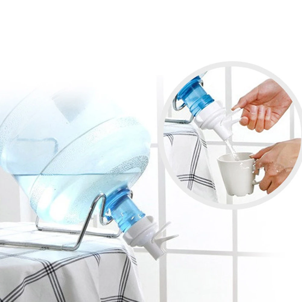 1pc Eco-friendly Plastic Small Portable Camping home inverted Water Dispenser Spout Bottle Cap Reusable Faucet Dust cover