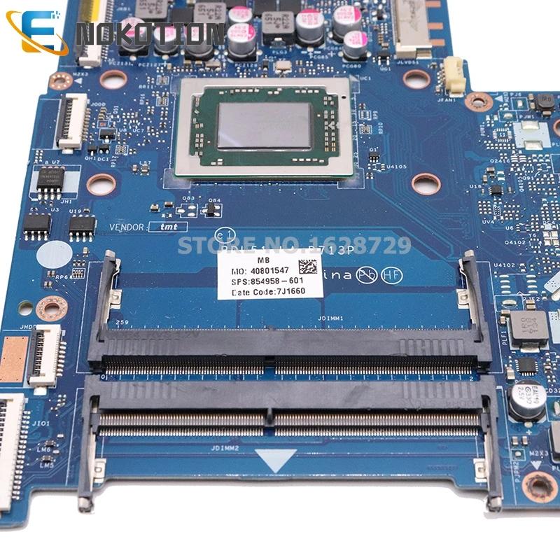 NOKOTION 854957-601 854957-001 854958-601 для hp 15-B 15-BA Серия материнских плат BDL50 LA-D713P AM960PADY44AB A10-9600P Процессор DDR4