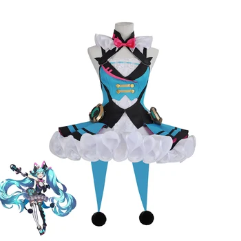

2019 Vocaloid Hatsune Miku Magical Mirai Circus Dress Women Fancy Uniform Outfit Halloween Carnival Cosplay Costumes