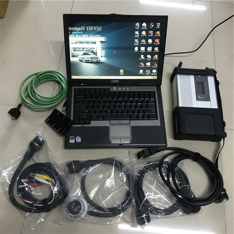 12 MB Star C5 диагностический инструмент для подключения sd мультиплексор с wifi функциональными кабелями полный набор новейшее программное обеспечение в D630 используемый ноутбук