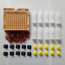 Набор инструментов для пчеловодства, набор оборудования, вывод маток, система культивирования, коробка 110 шт, пластиковые пчелиные клетки, чашки, комплект чашек маточная Клеточка