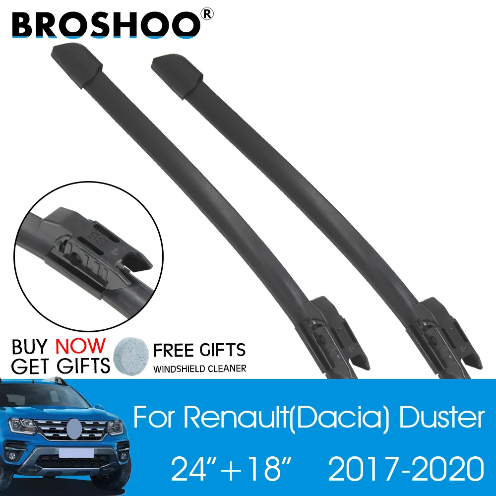 BROSHOO LHD/RHD Front Wischer Klingen Für Renault Dacia Duster MK2 24 +  18 2020 2019 2018 2017 windschutzscheibe Windschutz Front Fenster -  AliExpress