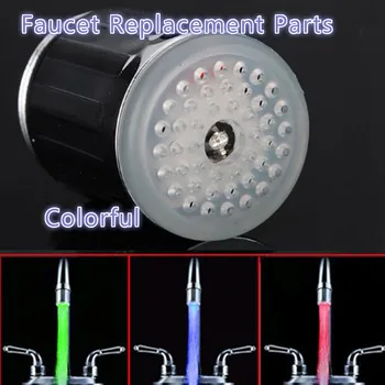 

Kitchen/bath Mini Luminous Faucet LED Water Stream Faucet Light 7 Colors Changing Shower Spout Sink Tap Faucet Replacement Parts
