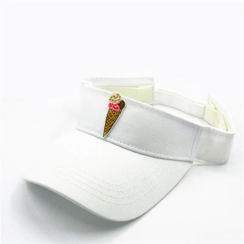 2024 Cotton Cartoon Ice Cream Embroidery Visors Baseball Cap Adjustable Snapback Cap for Men and Women 110 2