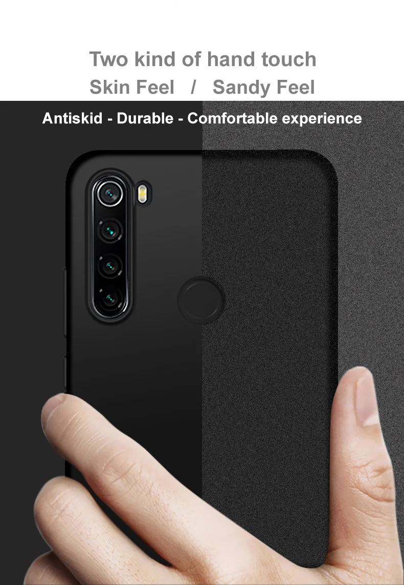 6,3 ''Redmi Note8 задняя крышка Xiaomi Redmi Note 8 чехол IMAK мягкий TPU Ковбойское матовое кольцо держатель для Funda Redmi Note 8 чехол Coque