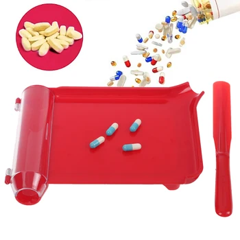 

Plastic Pills Counting Tray Counter Dispenser Pharmacy Spatula Doctor Pharmacists Tool