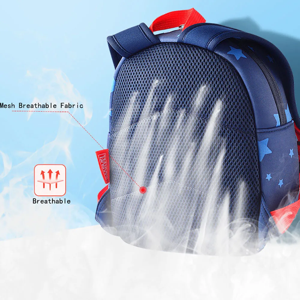 Disney Avengers Baby School Bag Children's Superhero Pattern Cartoon Breathable Comfortable Kids Boys School School Bag