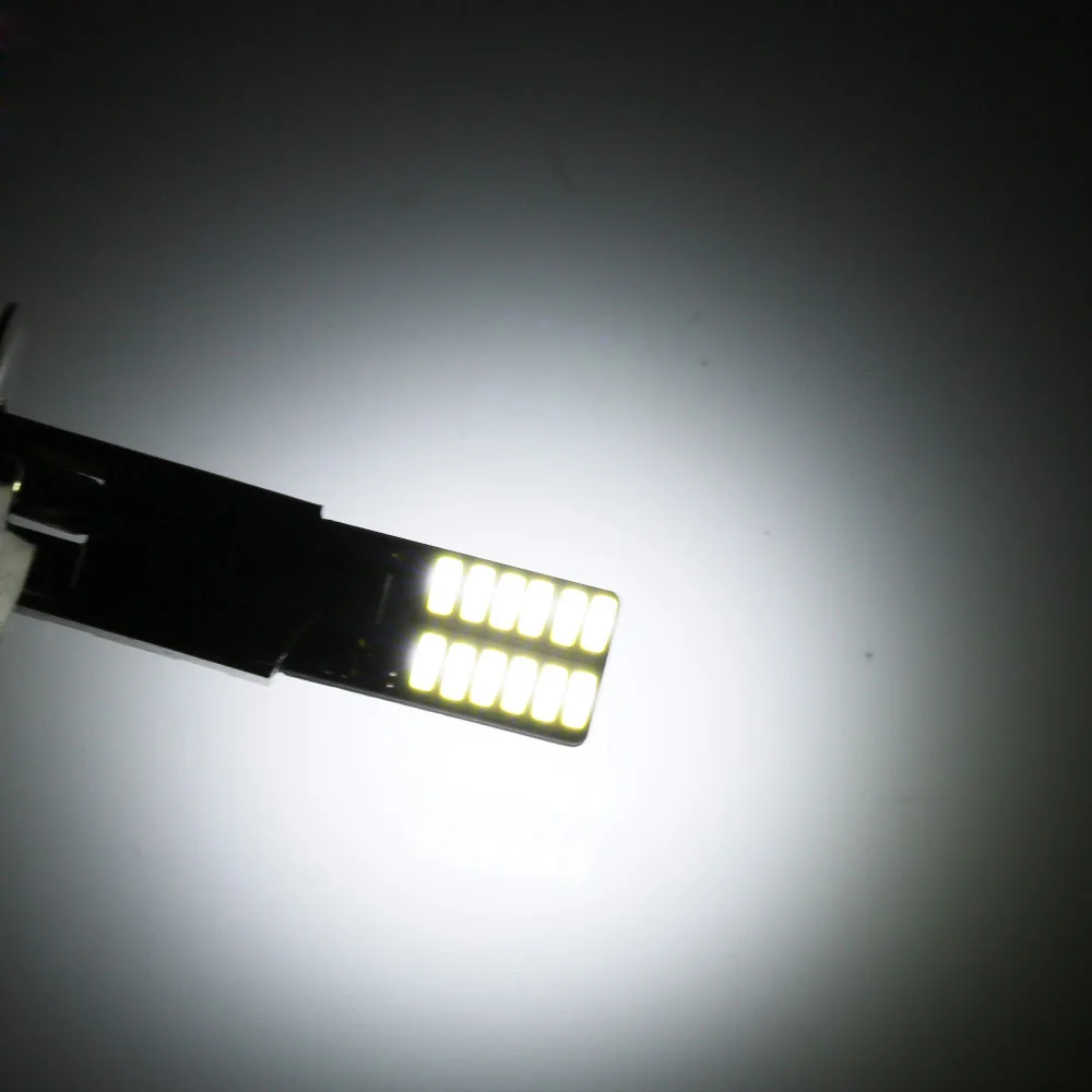 4 шт. H1 автомобиля 24SMD декодировать туман тормоз заднего хода вождения светильник 6000 К ксенон белый Авто дневные туман светильник лампы противотуманных фар