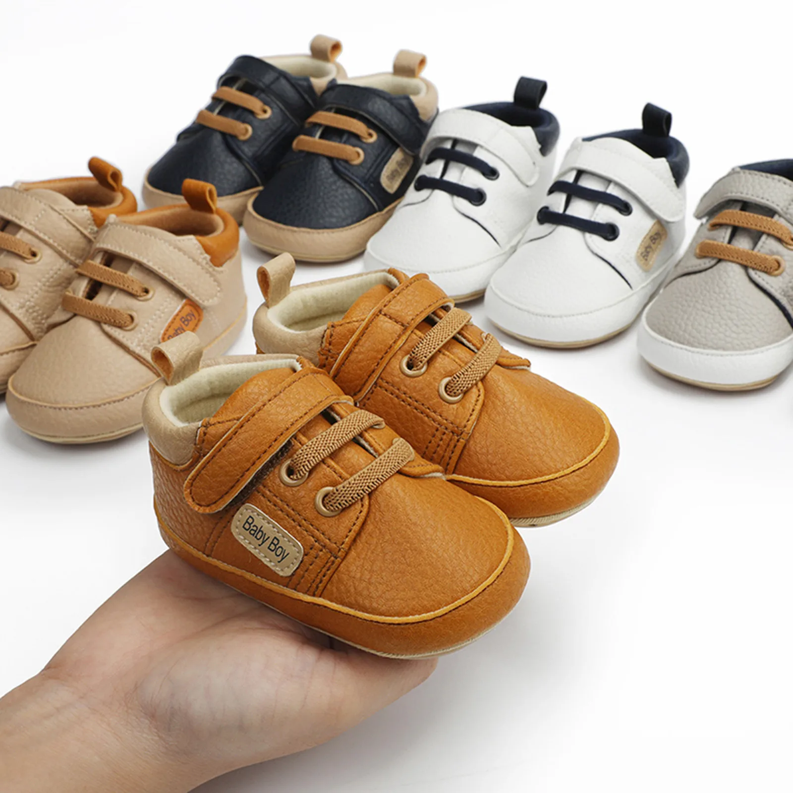 Обувь для младенцев, унисекс, кожаная спортивная обувь, противоскользящая обувь для новорожденных, обувь для мальчиков, обувь для первых шагов детская обувь для первых шагов новая детская обувь для девочек милая противоскользящая мягкая подошва противоскользящая обувь для детей