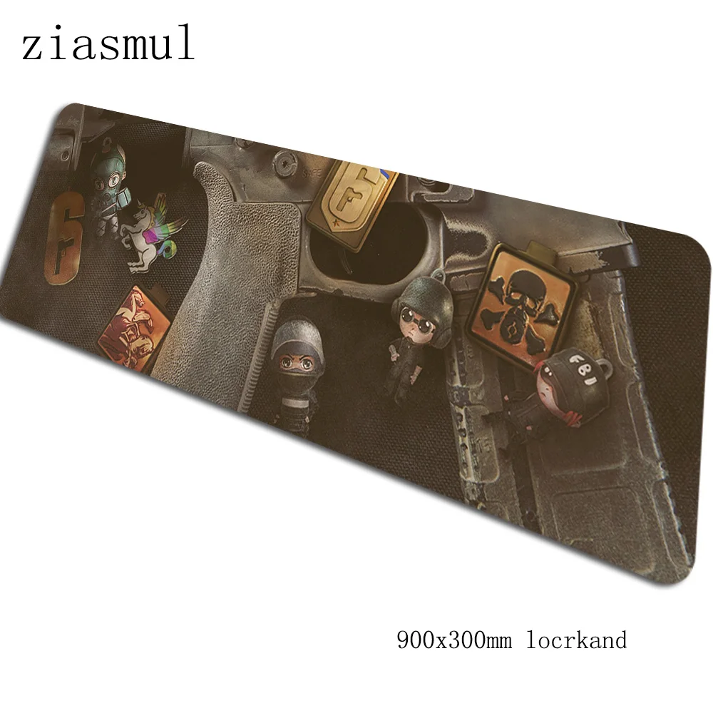 Rainbow six siege коврик для мыши 900x300x3 мм коврик для мыши милый лучший игровой коврик для мыши геймер 3d персонализированные коврики для мыши Клавиатура ПК pad - Цвет: Size 900x300x3mm