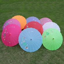 Шт 2 китайский зонтик цветок зонтик деревянная ручка деревянные дамы фото реквизит