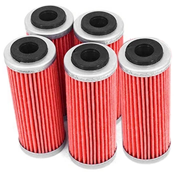 

5Pcs Motorcycle Oil Filter Cleaner For Exc-F Sx-F Xc-F Exc Xcf-W Smr Xc-W Exc-R Xc-Wr 250 300 350 400 450 505 530 Dirt Bike