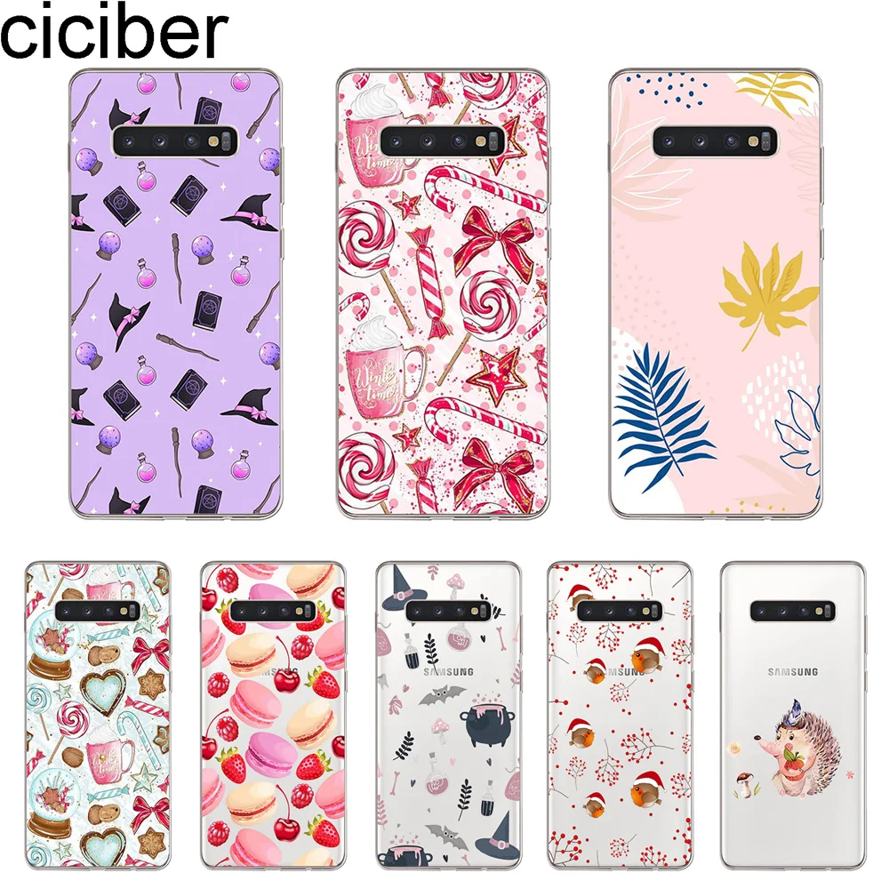 ciciber Cover For Samsung Galaxy S10 S9 S8 S7 S6 Lite Plus S10+ S10e Edge S5 mini Phone Case Silicone TPU Lollipop Witch Coque |