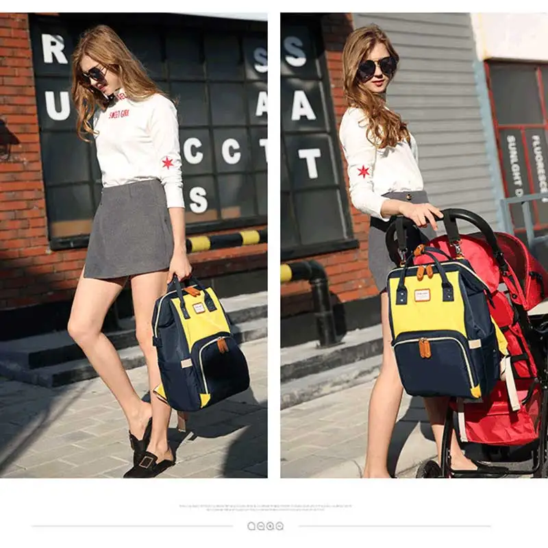 Модная сумка для мам и брендовая Большая вместительная детей дорожный рюкзак