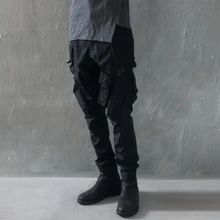 Новинка, мужские стильные простые хлопковые рабочие брюки, мужские тонкие брюки, мужская одежда