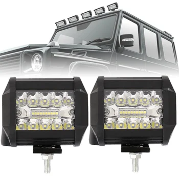 

2 Pieces of LED Driven Work Light 200W 6000K Flood Light Combination Light Off Street Light Car Lighting for General Purpose