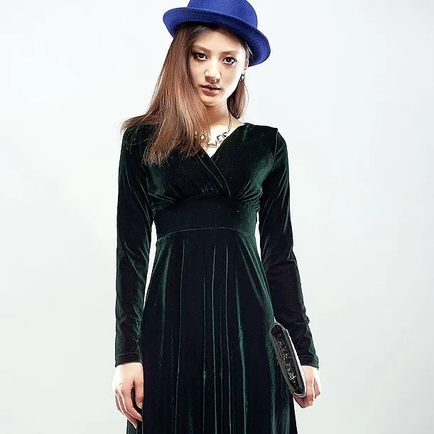 Vestidos mujer, новинка, De Festa, одежда размера плюс, платье с длинным рукавом, с высокой талией, платья для банкета, вечерние, S60