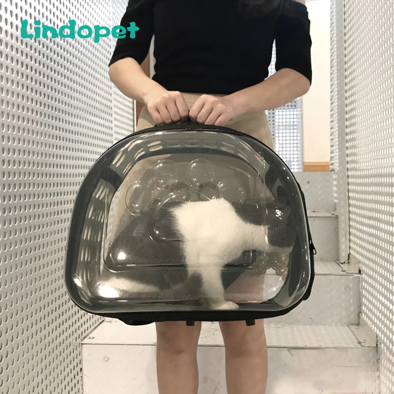 Online Bolsa De transporte De plástico para perros, gatos, jaula plegable, cajón plegable, bolsas De transporte para mascotas