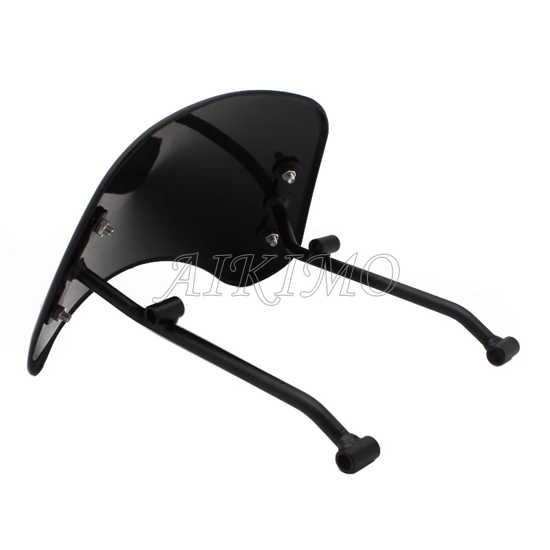Black/Smoke/Clear ABS Plastic Protector Fairing Motorcycle Front Windshield Windscreen Wind Deflector For Benelli Leoncino 500