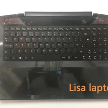 Для lenovo Y700-15 верхний чехол L 80nv w/KB UK c-чехол с клавиатурой черный 5CB0K97385