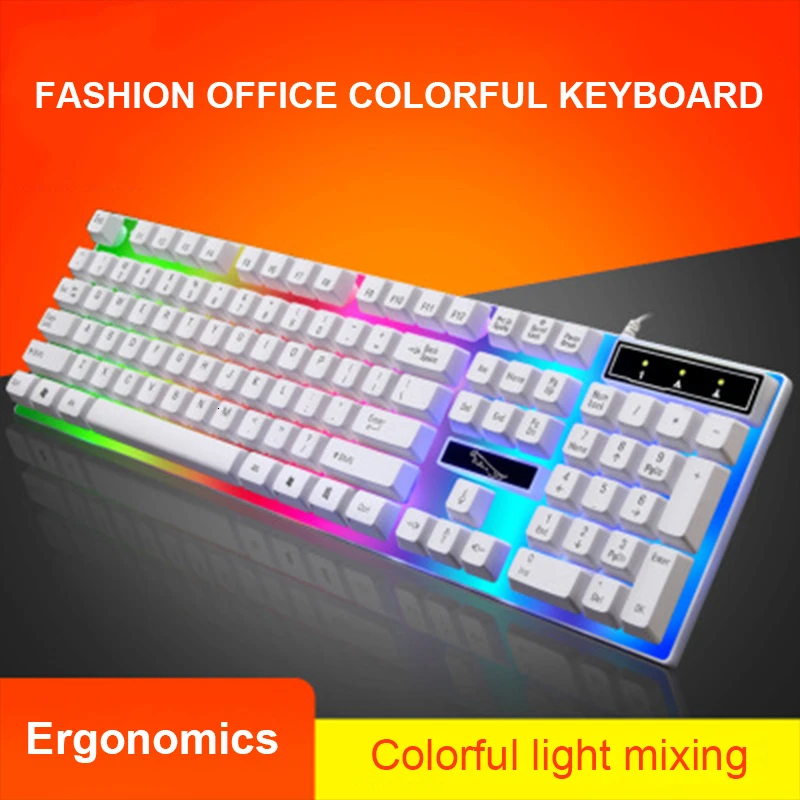 Игровая клавиатура RGB с подсветкой Проводная Механическая сенсорная